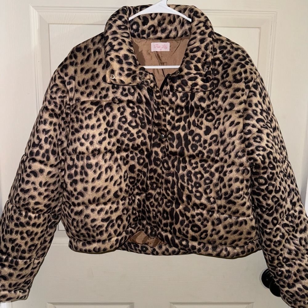 PinkLily leopard jacket size M